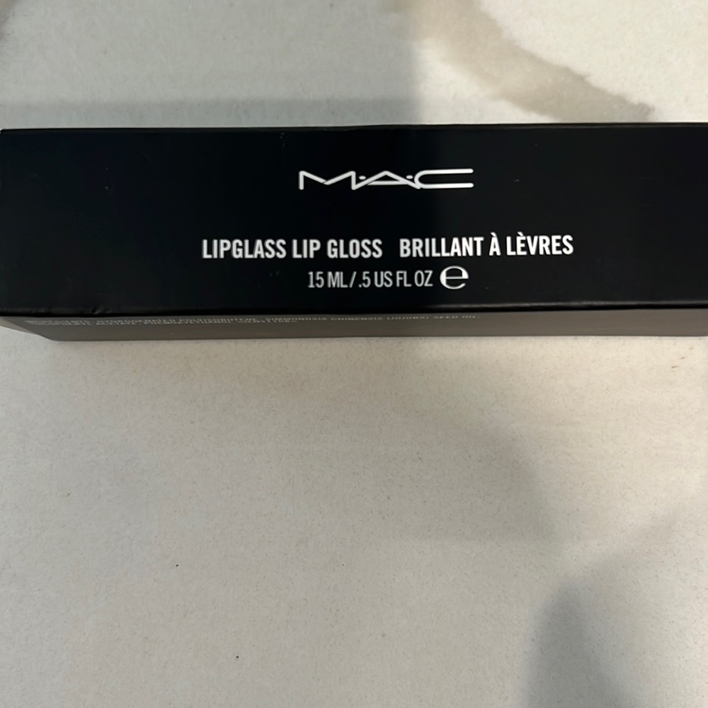 MAC cosmetics lipglass lip gloss clear